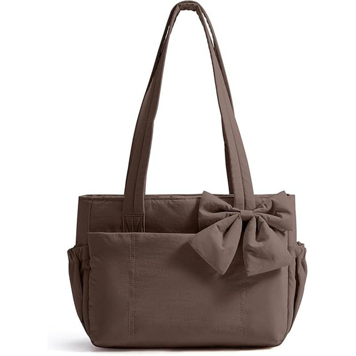 Fashionable Tote Bag with Decorative Bow Detail Kalsten