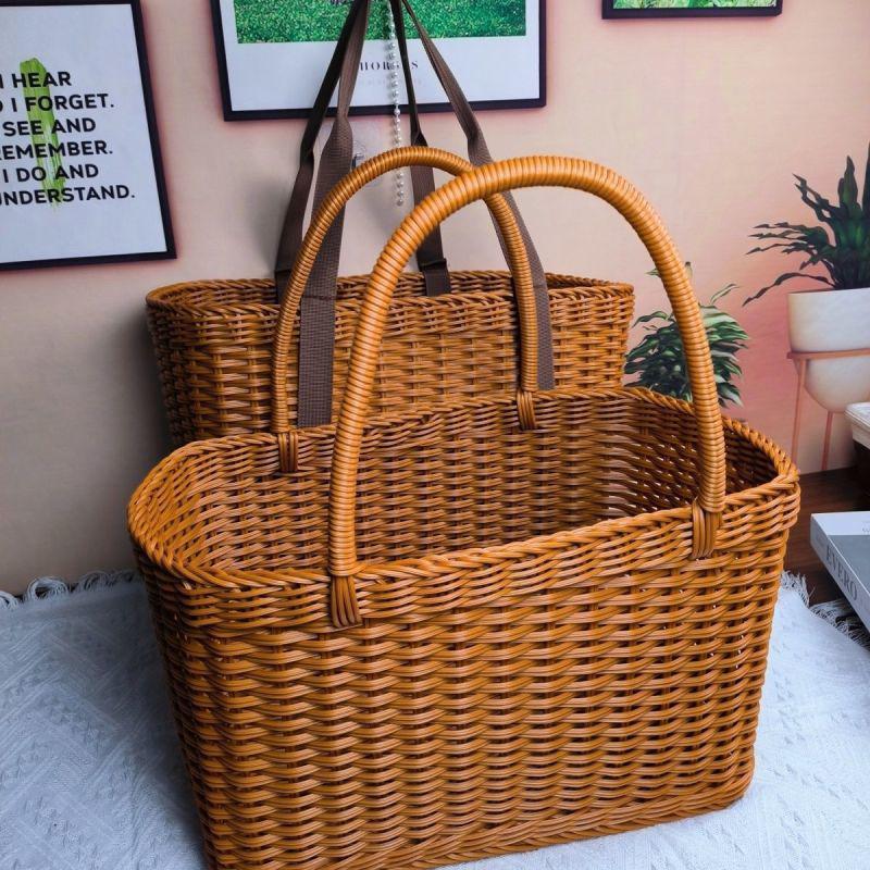 Handwoven Decorative Market Basket Kalsten