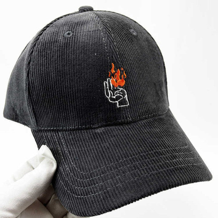 Men's Corduroy Graphic Baseball Cap Kalsten