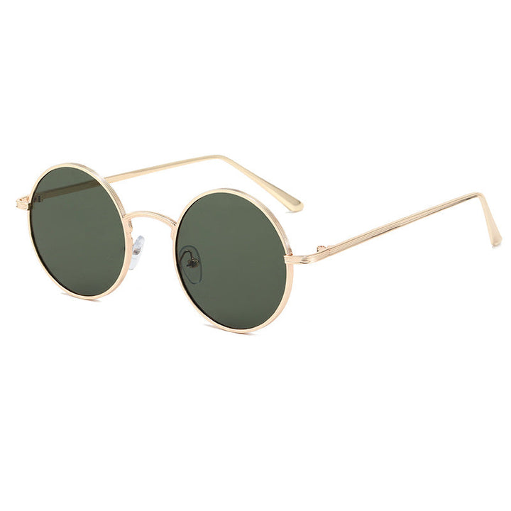 Ladies fashionable glasses with round lenses and fine metal frame Kalsten