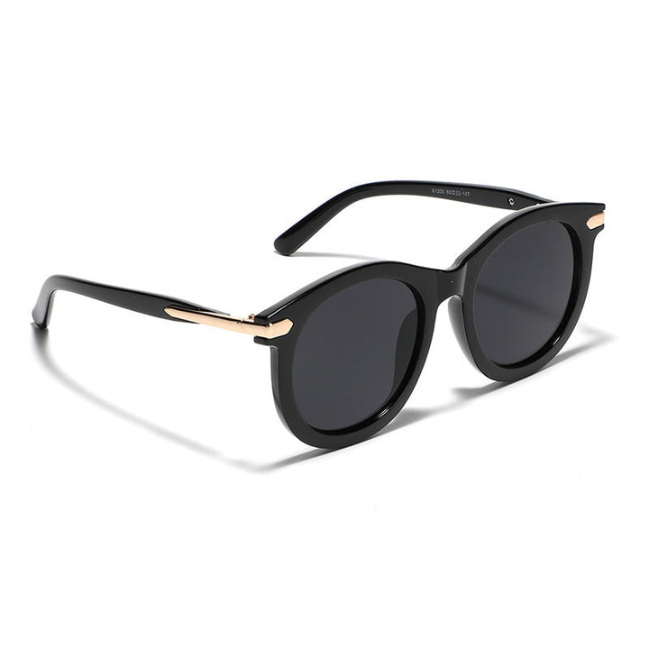 Women's fashionable sunglasses with transparent frame and golden accents Kalsten