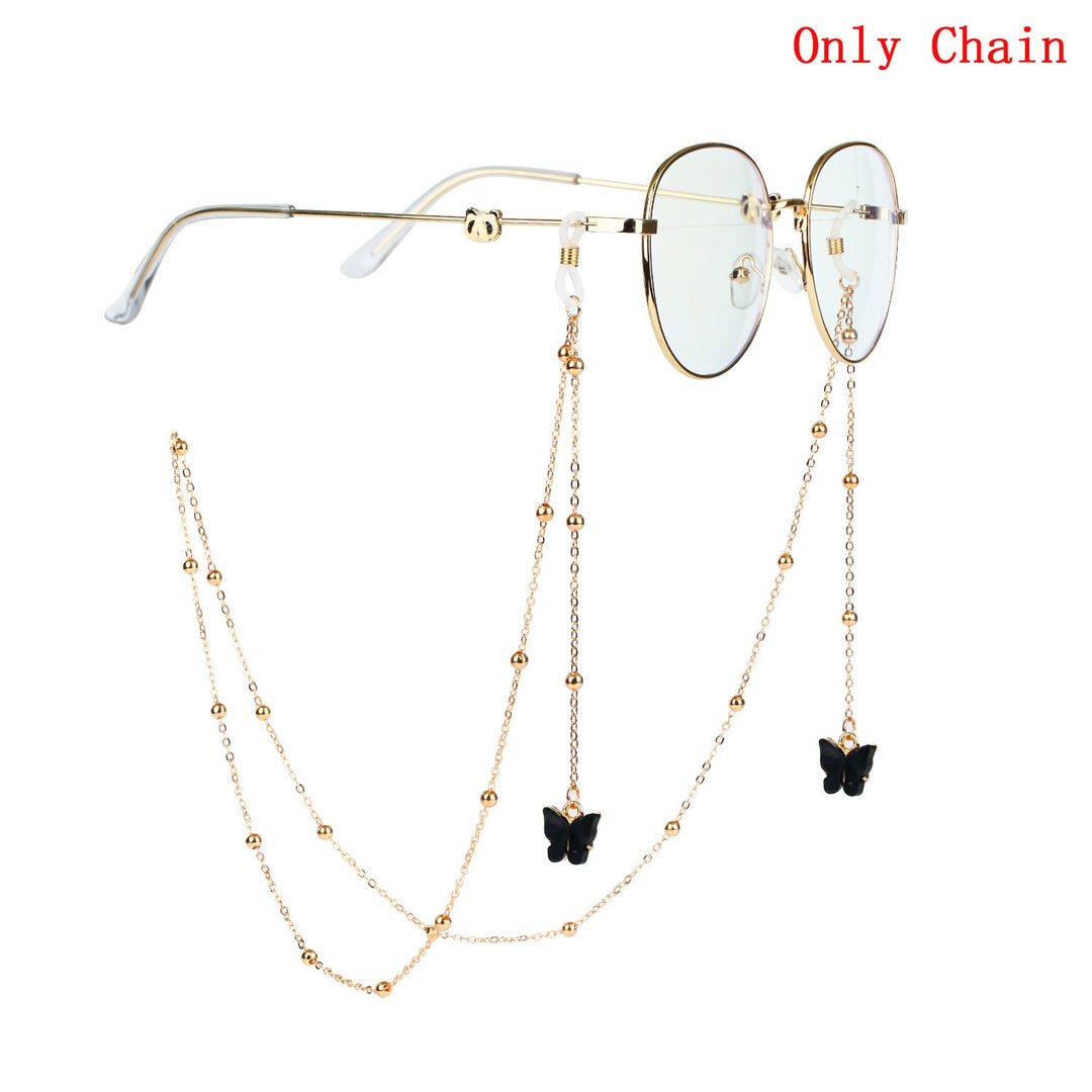 Glasses chain with butterfly pendants Kalsten