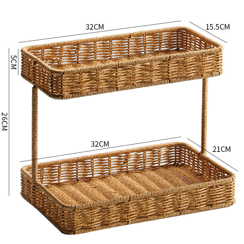 Unisex two-level storage basket Kalsten