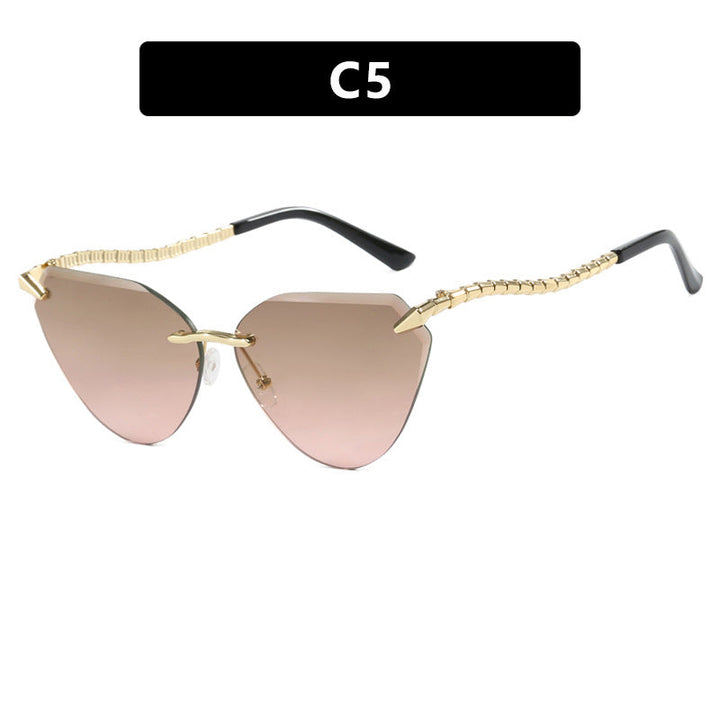 Women's Cat-Eye Sunglasses with unique gold frame design and protective lenses Kalsten