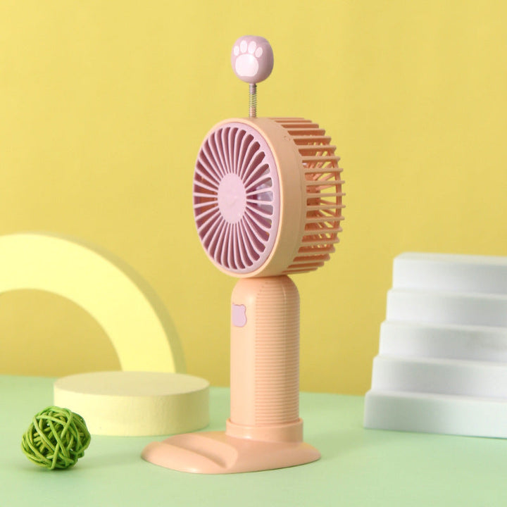 Women's Portable Mini Hand Fan with Cute Paw Design Kalsten