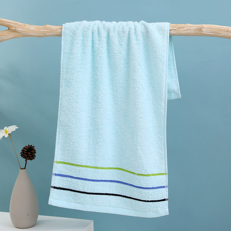 Terry Bath Towel with High-Quality Check Border Kalsten
