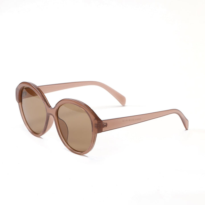 Women's round fashionable sunglasses with striking leopard pattern Kalsten