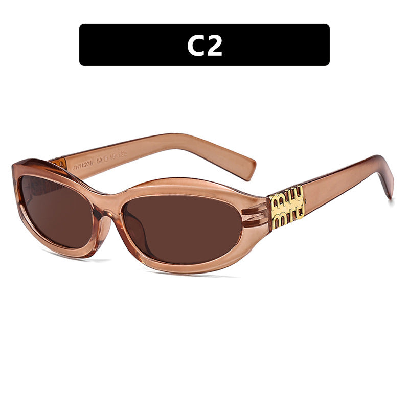 Women’s fashionable sunglasses in a curved design with luxurious details Kalsten