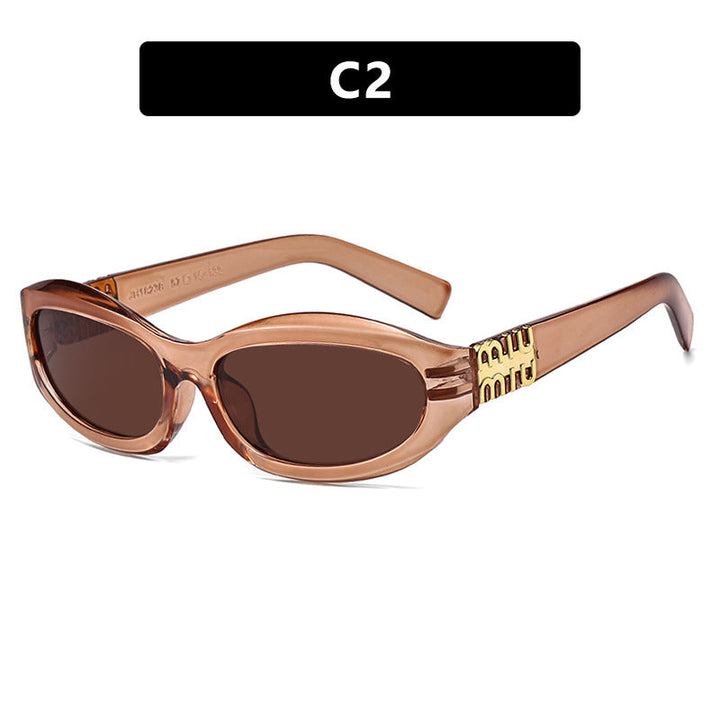 Women’s fashionable sunglasses in a curved design with luxurious details Kalsten