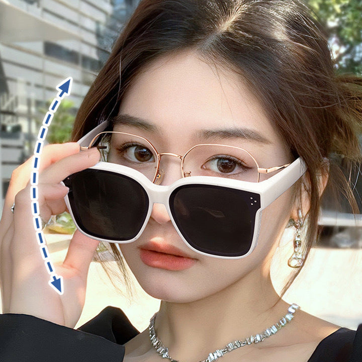Women's fashionable square sunglasses with UV protection and comfortable temples Kalsten