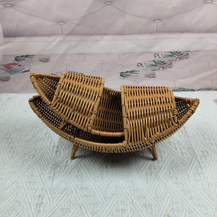Decorative Woven Boat-Shaped Basket Kalsten