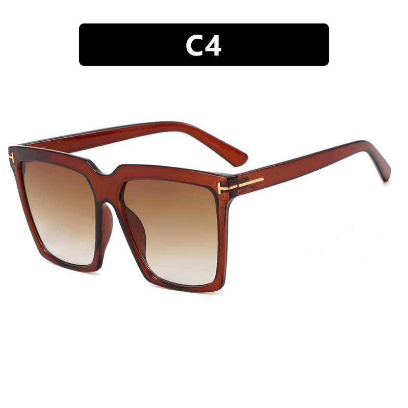 Women's square sunglasses with elegant metal accent Kalsten