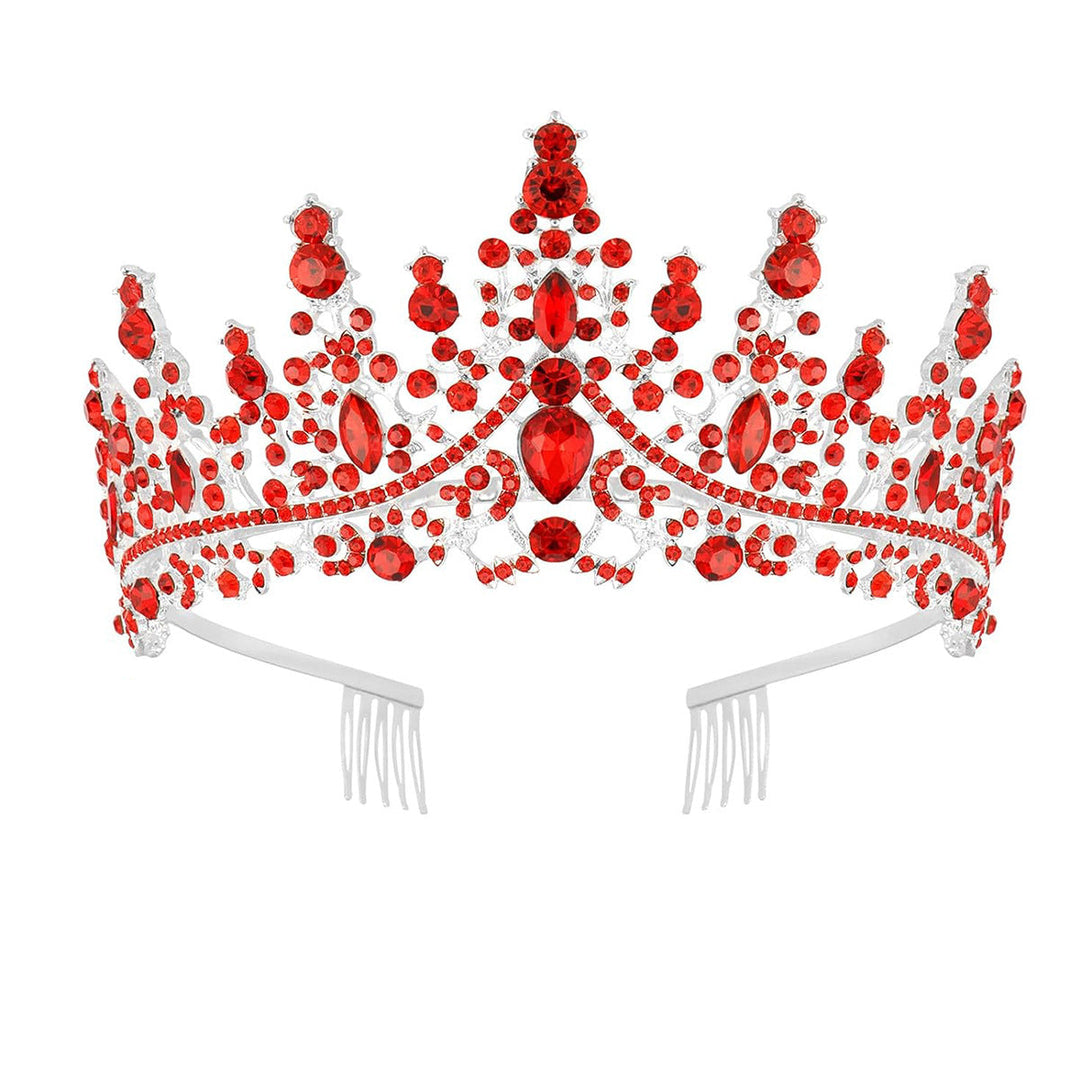 Ladies Rhinestone Tiara with Sparkling Gemstones Kalsten