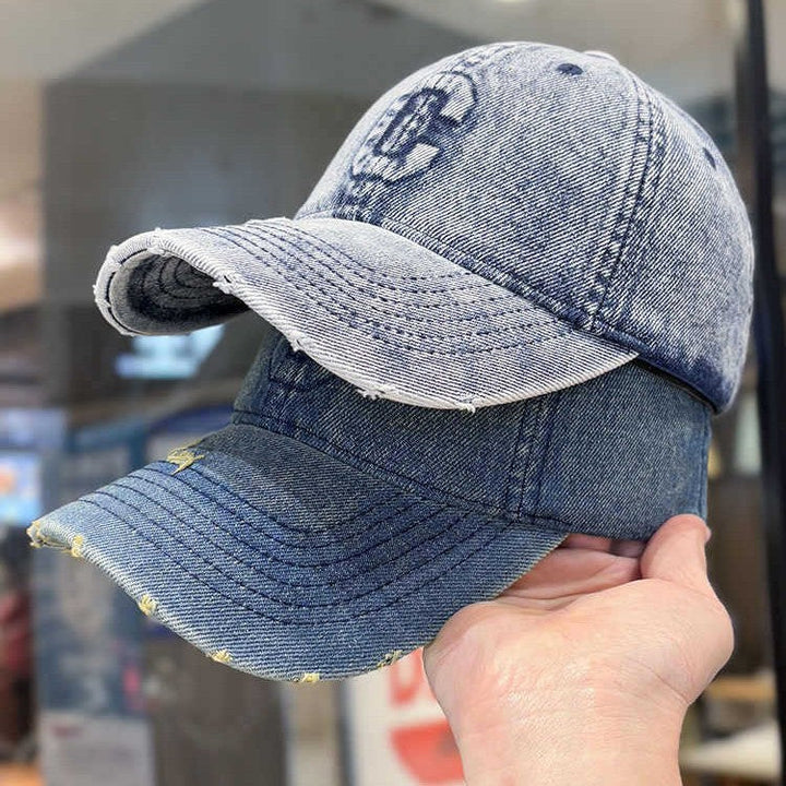 Men's Distressed Denim Baseball Cap Kalsten 1784188308