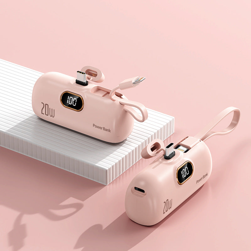 Power bank with integrated charging cable Kalsten