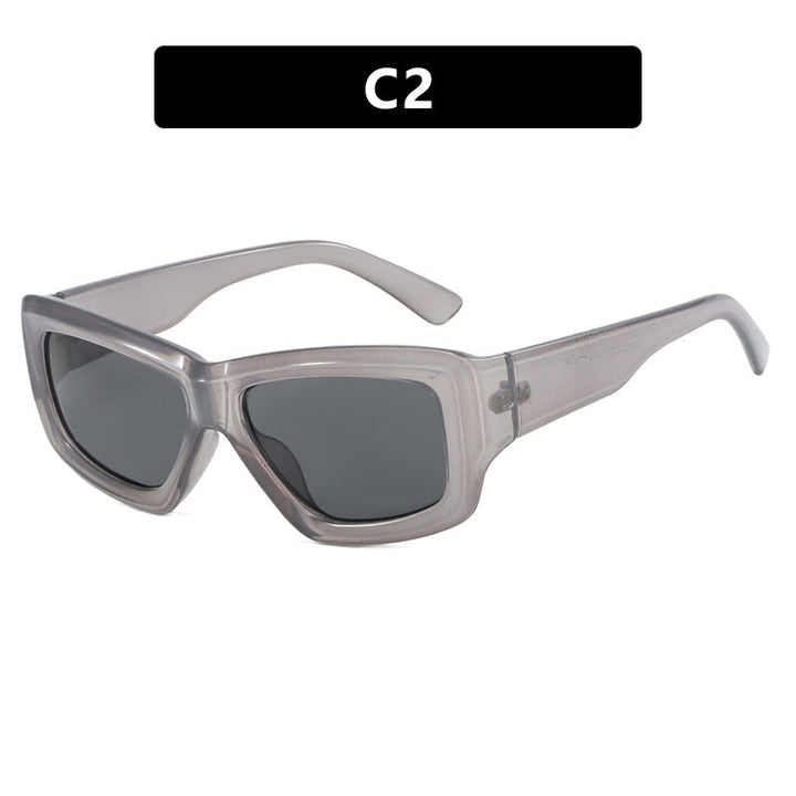 Women trendy square sunglasses with transparent frame and comfortable lenses Kalsten