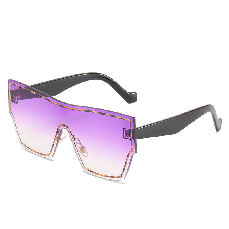 Women futuristic oversized wraparound sunglasses Kalsten