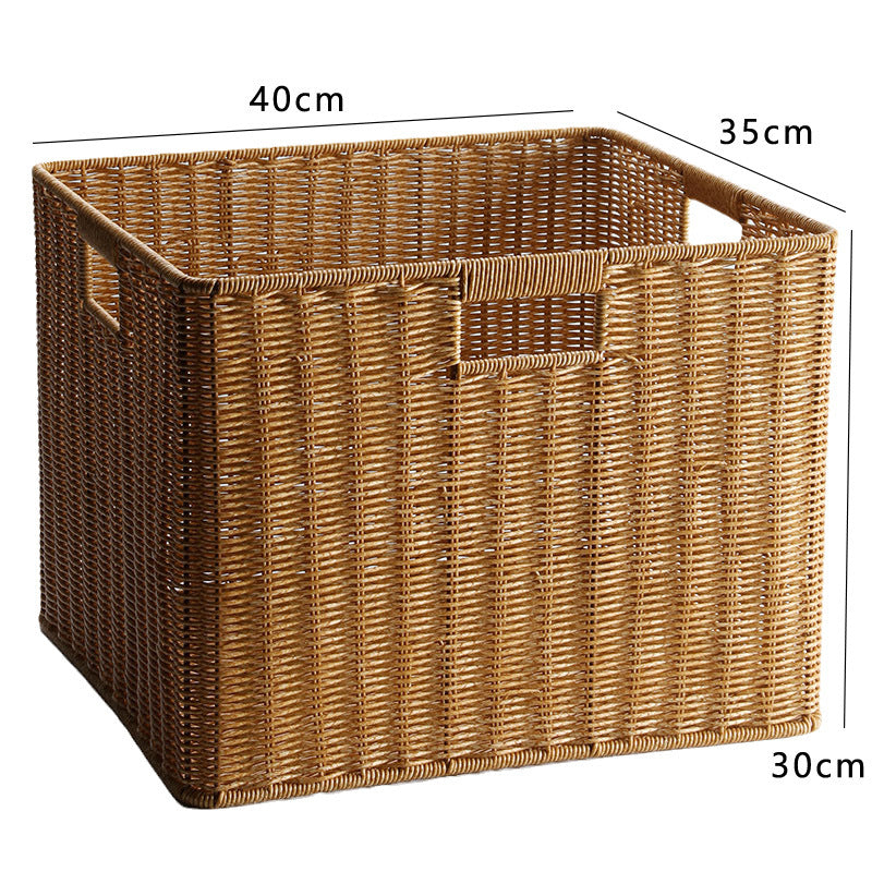 Unisex Spacious Storage Basket made of Woven Natural Material Kalsten