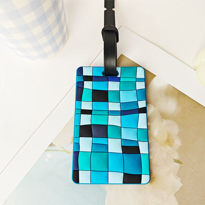 Unisex Abstract Mosaic Pattern Luggage Tag Kalsten