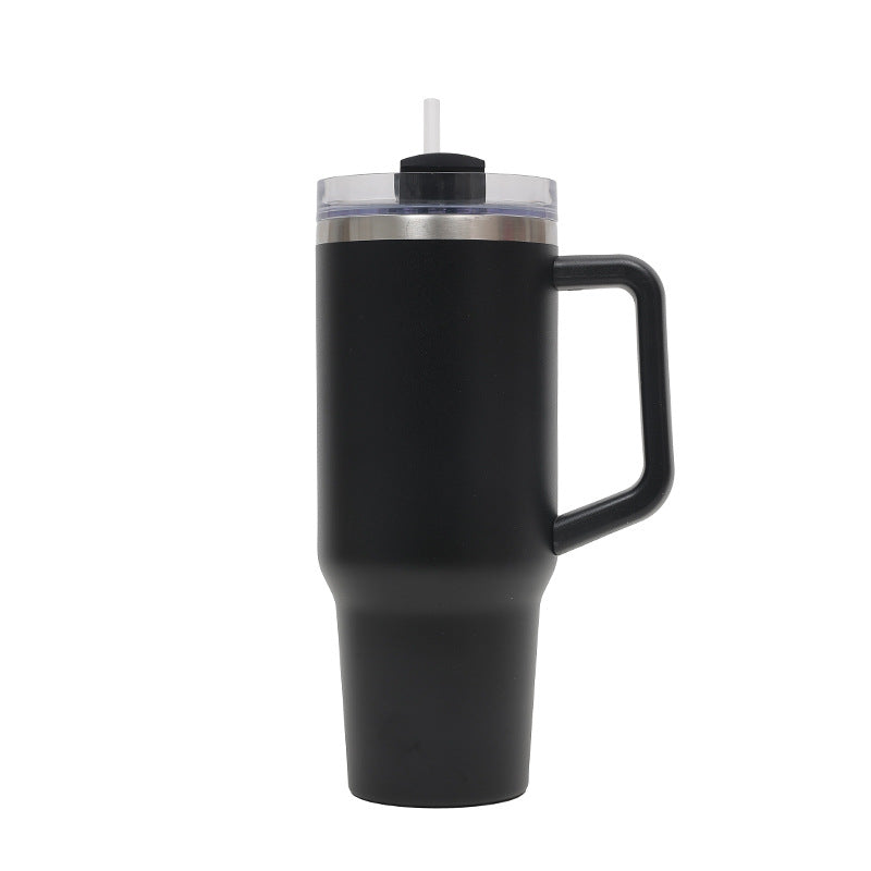 Women's Thermo Drinking Cup with Ergonomic Handle and Practical Straw Kalsten