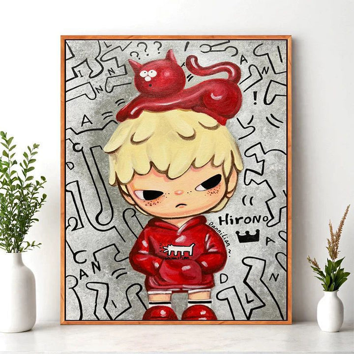 Cartoon Character Wall Art Print Kalsten