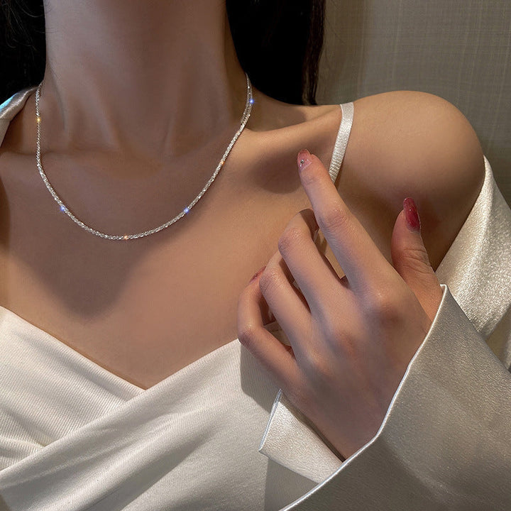 Dainty Textured Chain Necklace Kalsten