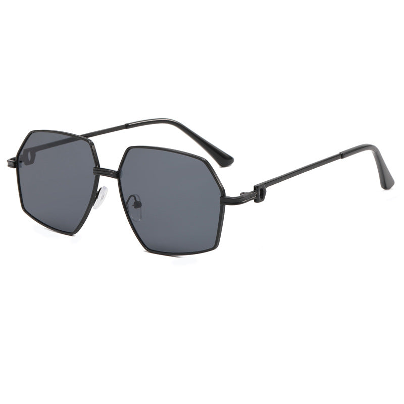 Ladies Stylish geometric sunglasses with elegant metal frame Kalsten
