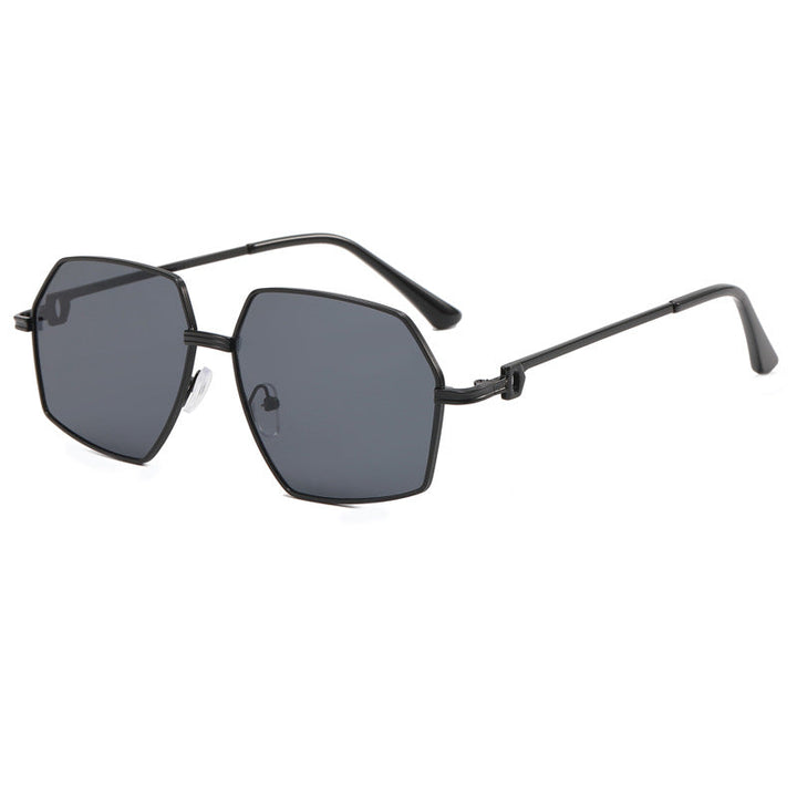 Ladies Stylish geometric sunglasses with elegant metal frame Kalsten