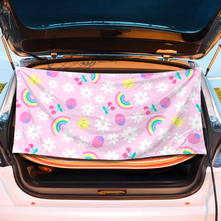 Multifunctional beach towel with cheerful fruit pattern Kalsten