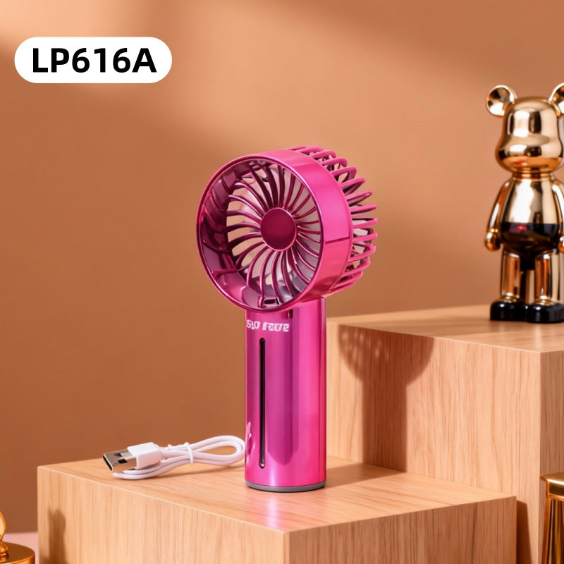 Women Portable Spray Fan with USB Charging Function and Ergonomic Handle Kalsten