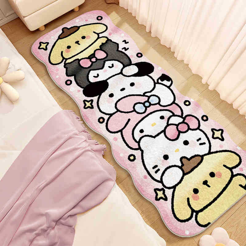 Cartoon Puppy-Themed Area Rug
