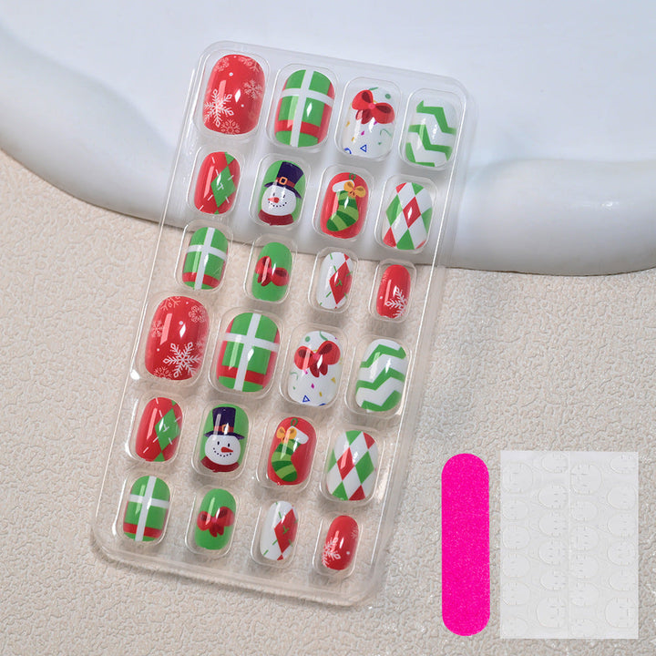 Themed Summer Beach Nail Art Press-On Nails Kalsten