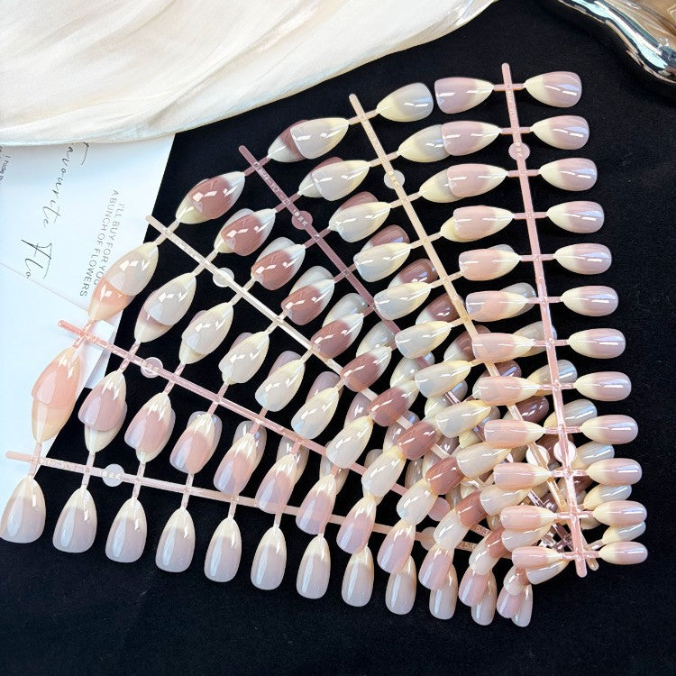 Natural Glossy Press-On Nail Set Kalsten