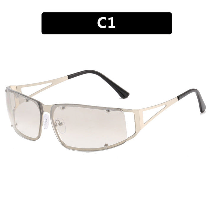 Women's fashionable sunglasses with futuristic design and exquisite metal frame Kalsten