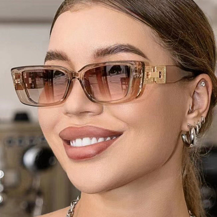 Women's trendy oversized sunglasses with unique leopard print Kalsten