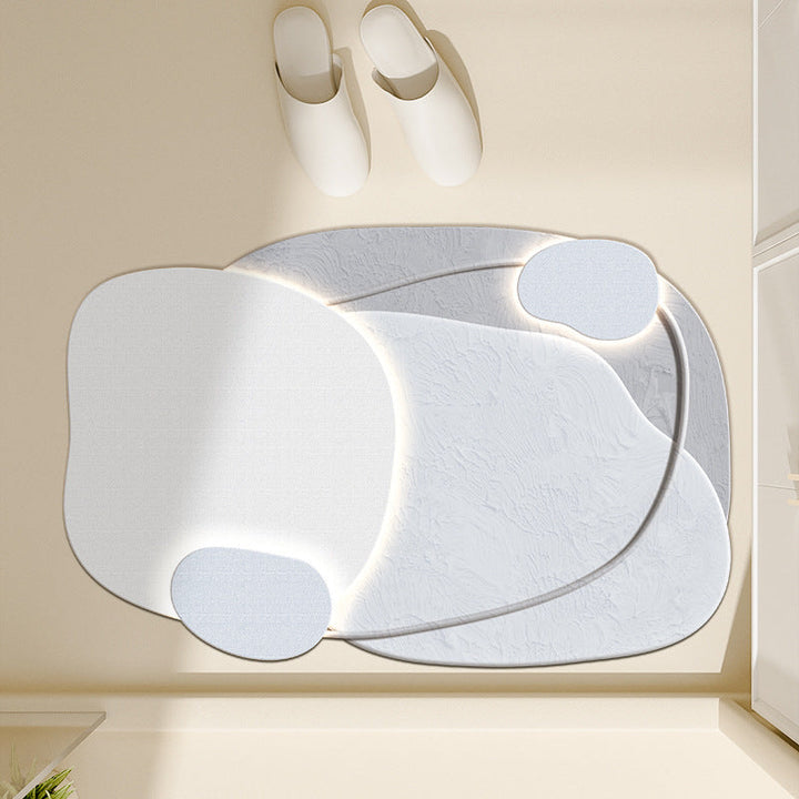 Floral-Inspired Decorative Bath Mat Kalsten