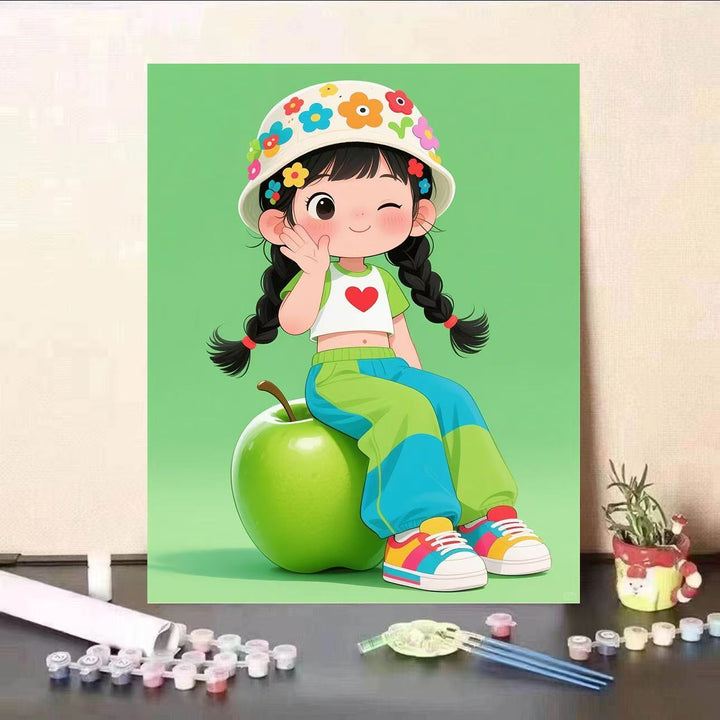 Playful Character Canvas Art Print Kalsten
