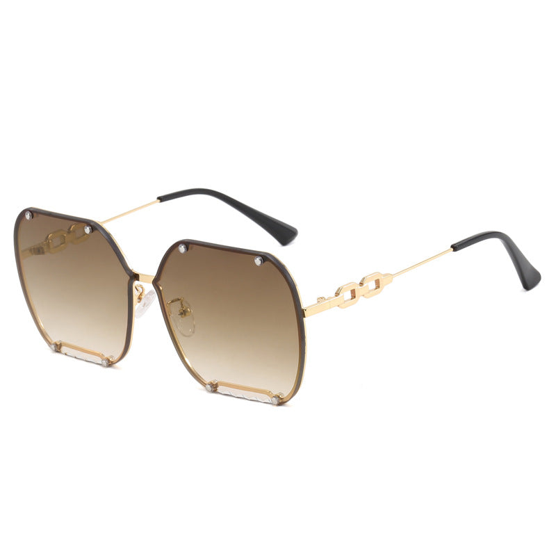 Women's elegant hexagonal designer sunglasses with luxurious accents Kalsten