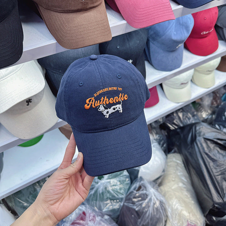 Women's Embroidered Cow Print Baseball Cap Kalsten