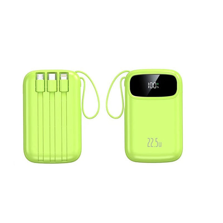 Power bank with integrated charging cable and digital display Kalsten