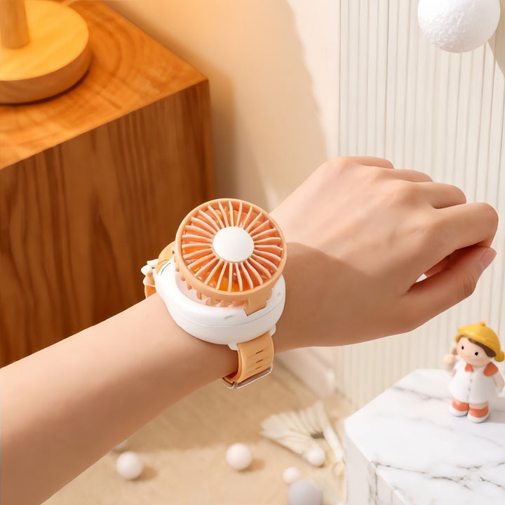 Women's portable hand fan with cute dog design Kalsten