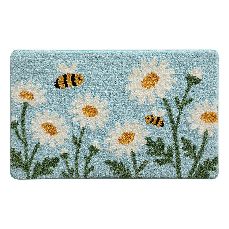 Floral Patterned Bath Mat Kalsten