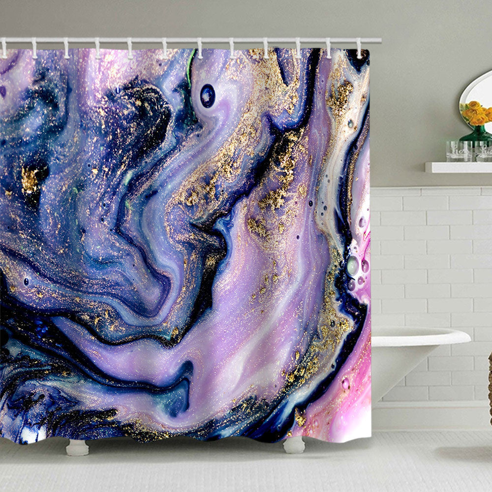 Artistic Marble Design Shower Curtain Kalsten
