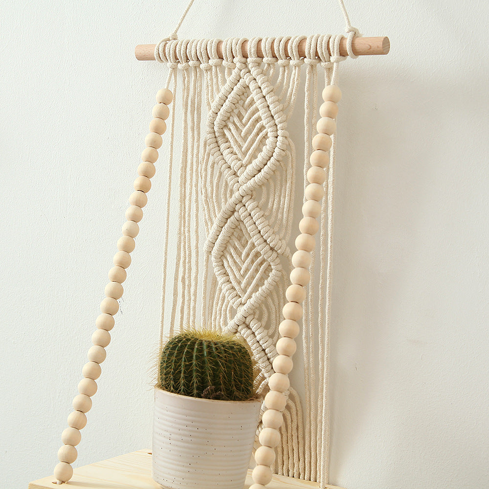 Decorative Macramé Swing Shelf Acalora