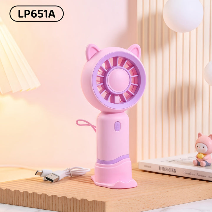 Women's Portable Mini Fan with Innovative Design and USB Charging Function Kalsten