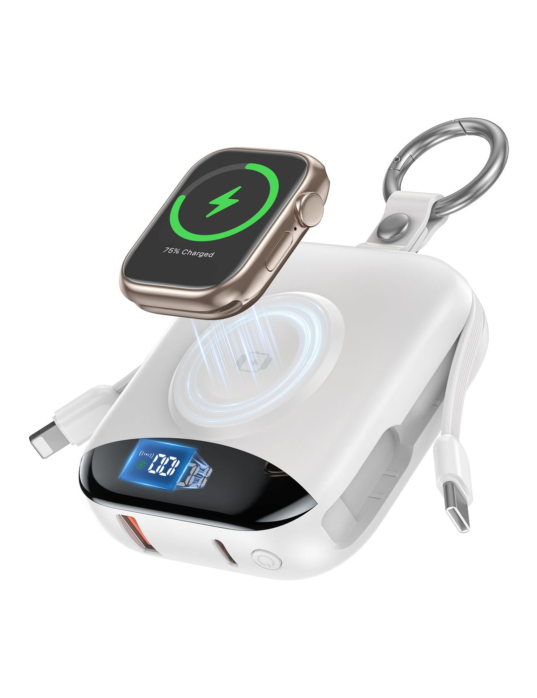 Portable Wireless Power Bank with Integrated LED Display Kalsten