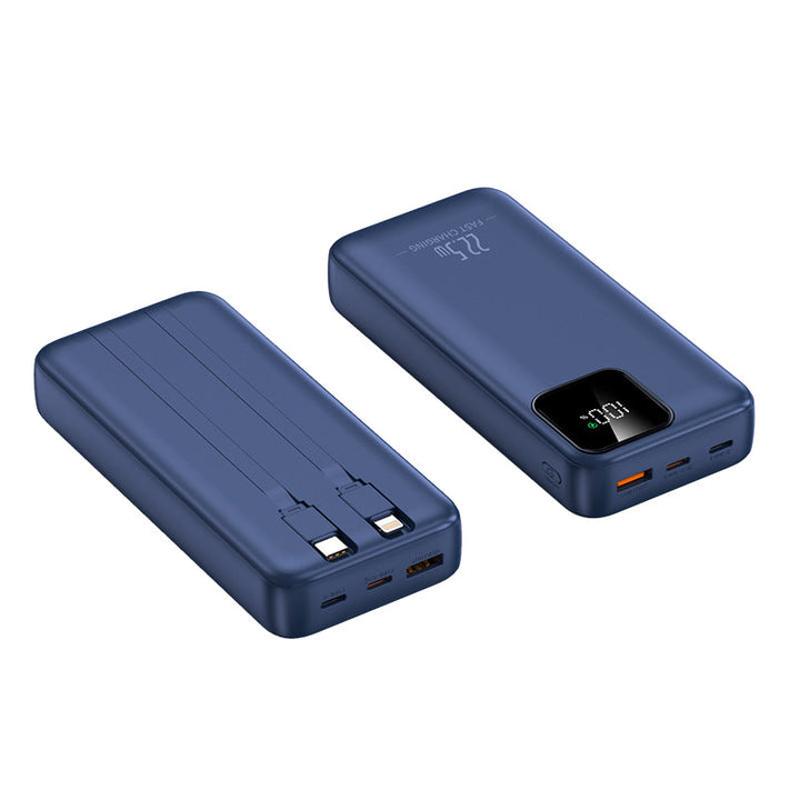 Power bank with integrated charging cables and digital charging display Kalsten