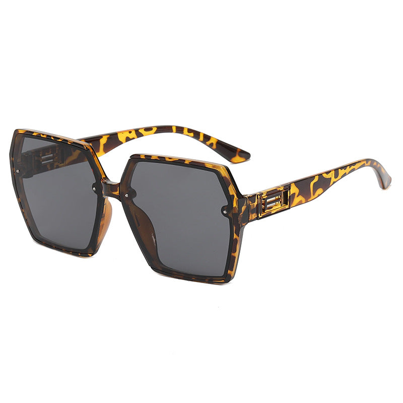 Women's Geometric Oversized Sunglasses with Modern Frame Kalsten