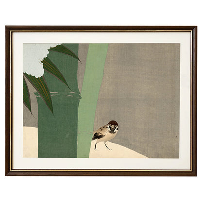 Artistic Framed Bird Illustration