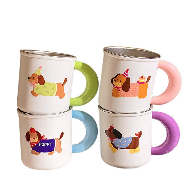 Ceramic mug with playful dog motif Kalsten